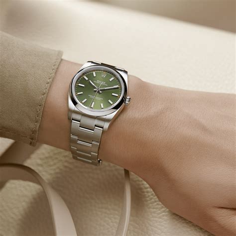 rolex oyster perpetual 34 olive|rolex oyster perpetual date 34mm.